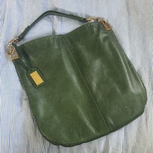 Badgley Mischka Green Hobo Shoulder Bag